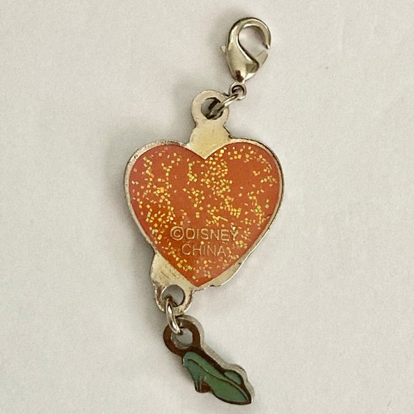 Vintage Disney Princess Cinderella Slipper Charm Clip On Bracelet Zipper Pull - Picture 7 of 10